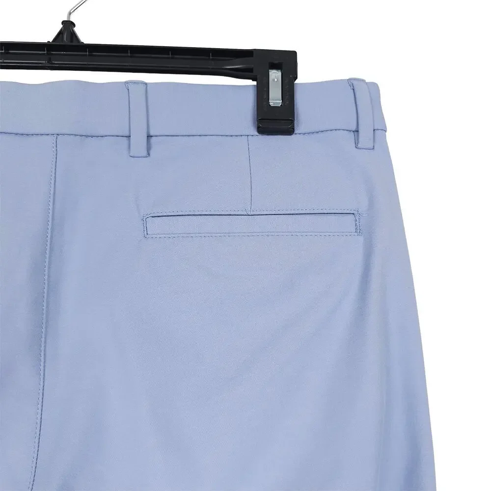 Michael Kors Mens Classic Fit Dress Pant 38x32 Pale Blue Stretch Cotton *Defect*